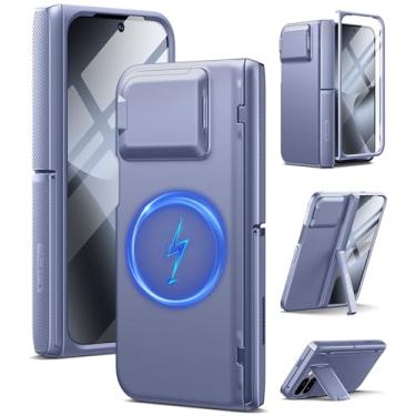 Imagem de TONGATE Capa magnética para Pixel 10 Pro Fold com protetor de tela de vidro, [compatível com MagSafe] [com capa de câmera e proteção de dobradiça] Capa robusta de corpo inteiro para Google 10 Pro Fold