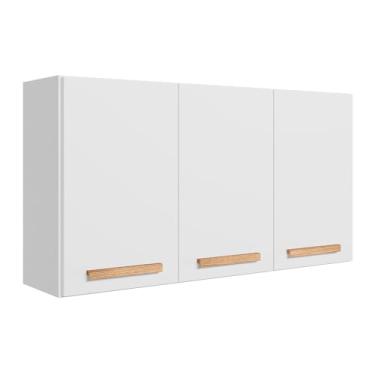 Imagem de Armario para Cozinha Modulado 120cm Fechado com 3 Portas (Branco)