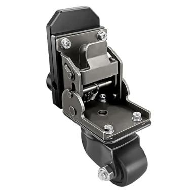 Imagem de Generic Rodízio de Caixa de Ferramentas de Aço Inoxidável, Roda Giratória de Capacidade Resistente de 200LB Com Rolamento de Esferas, Kit de Roda de Rodízio de Pacotes Design Dobrável