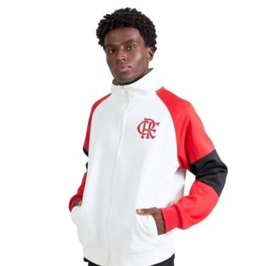 Imagem de Jaqueta Braziline Flamengo Relembrar Masculina - Branco M-Masculino
