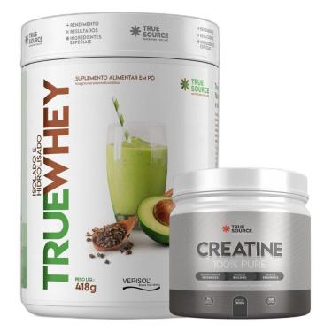 Imagem de True Whey Isolado Abacate Cacau 418g Creatina True Source-Unissex