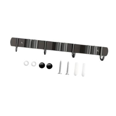 Imagem de Baoblaze Suporte de parede para vassouras e esfregões, organizador de ferramentas de jardim fácil de usar e antiderrapante, ideal para banheiro, casa, 3 Suportes, 4