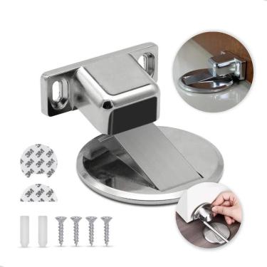 Imagem de Prendedor Trava Porta Magnético Segurador Fixador Imã Inox