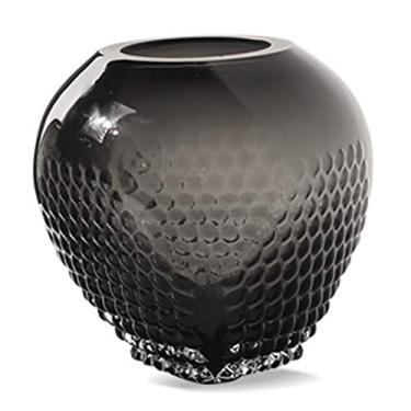 Imagem de YYBOES Vaso de vidro para decoração de vaso de flores, vaso de vidro com padrão de favo de mel nórdico criativo hidropônico, arranjos de flores, ornamentos decorativos com flores secas, vaso de flores