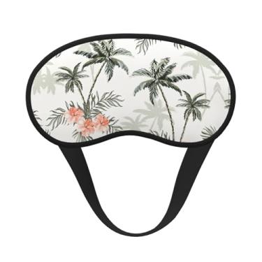 Imagem de Máscara de dormir blackout com estampa de palmeiras tropicais, máscara para os olhos, leve, macia, para dormir, meditação, viagem, ioga
