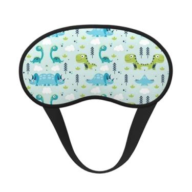 Imagem de Máscara de dormir blackout com estampa de dinossauro, máscara para os olhos, leve, macia, para dormir, meditação, viagem, ioga