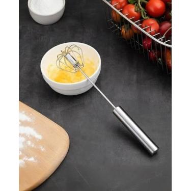 Imagem de Batedor de ovos de aço inoxidável, misturador de ovos para cozinha doméstica 33 cm/13 polegadas LCC2275-02