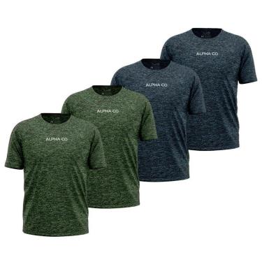 Imagem de Kit 4 Camisetas Dry Alpha Co Masculina-Masculino