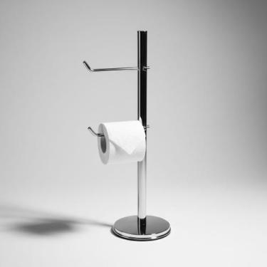 Imagem de Papeleira De Chão Com Reserva Em Inox Ideal P/ Lavabo - LOJASARAH