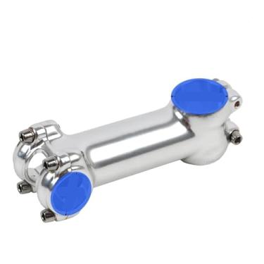 Imagem de Mesa de Bicicleta Ultraleve 7 Graus 28.6 25.4MM 60-130MM MTB Estrada Mesa Compatível com Garfo Bicicleta Mountain Bike Kalloy Preto Prata(Sliver 100mm)