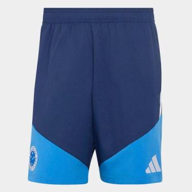 Imagem de Shorts Cruzeiro 26/27 Viagem Adidas Masculino, Azul, EGG