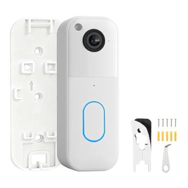 Imagem de Suporte de campainha sem broca compatível com campainha de vídeo Blink (modelo mais recente), suporte de montagem de placa traseira de campainha para 2 métodos de instalação, 1 pacote de chave de