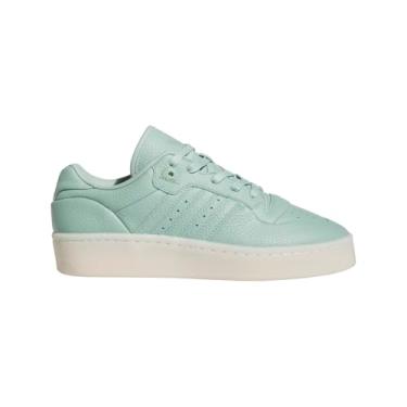 Imagem de adidas Tênis de basquete masculino Rivalry Lux cano baixo, Verde neblina/verde neblina/branco creme, 42