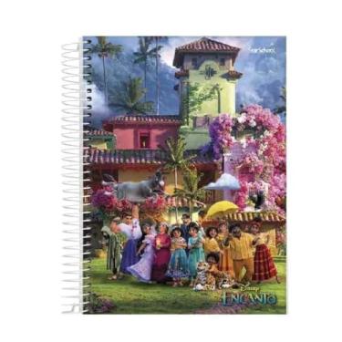 Imagem de StarSchool – Caderno Universitário 1 Matéria Encanto | Capa Dura, 80 Folhas e Laminação Brilhante | Espiral Revestido e Design Disney