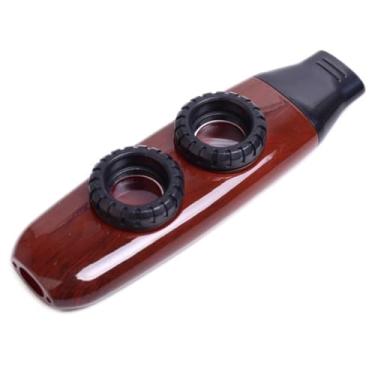 Imagem de Double Hole Kazoo - Parceiro de guitarra, flauta de bolso, pequeno instrumento para adultos, música portátil