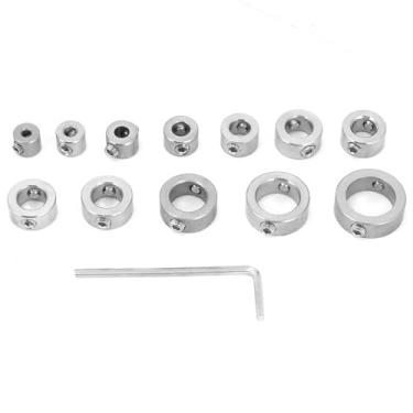 Imagem de Hyuduo Conjunto de Colar de Broca de Parada de Profundidade de Broca, Kit de Colar de Parada de, 12pcs Limitador de Aço Inoxidável de 3 a 16 Mm Com Sextavado, de Haste Hexagonal, Material de Aço