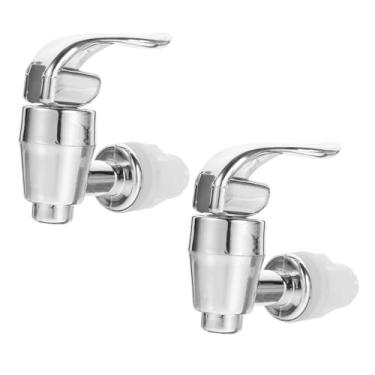 Imagem de Amosfun 2 peças de torneira de plástico para dispensador de bebidas - balde de água dispensador de lata de bebida bico de substituição pescoço 16-22 mm estilo B