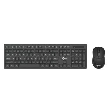 Imagem de Kit Teclado e Mouse sem Fio Lecco Wireless KW201 - ABNT2 - 2400dpi - Preto