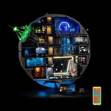 Imagem de Nitemode Light Kit Compatible with Lego 75419 Death Star, Upgraded Remote Control 18 Light Effect Sequence Design Lighting Accessories (No Model)
