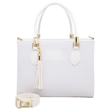 Imagem de Bolsa Feminina Média Transversal de Ombro (BRANCO)
