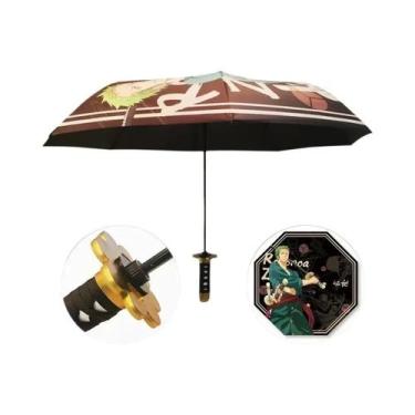 Imagem de Guarda-chuva Dobrável Demon Slayer Kimetsu No Yaiba Tanjirou Katana Ko