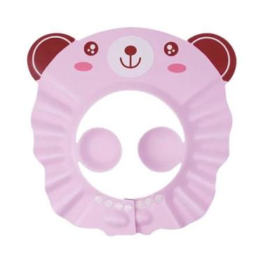 Imagem de Touca De Banho Infantil Com Proteção Para Olhos E Ouvidos, Leve, Estil