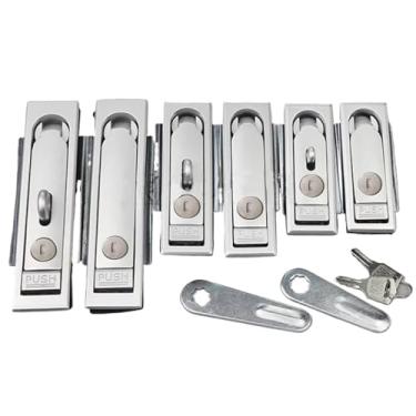 Imagem de Fechadura de chave de armário com alça de liga de zinco para ônibus caminhão porta-malas de carro caixa de ar eletrônico MS213 1 peça (713-1-1)