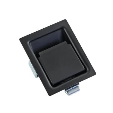 Imagem de Fechadura de porta de material de ferro, interruptor industrial, gabinete, gabinete, caixa de distribuição, tranca plana para trailer, 1 peça (desbloqueada)