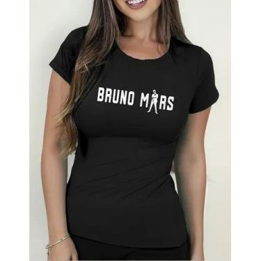 Imagem de Camiseta Camisa Adulto Feminina Masculina Algodão Bruno Mar s Música P