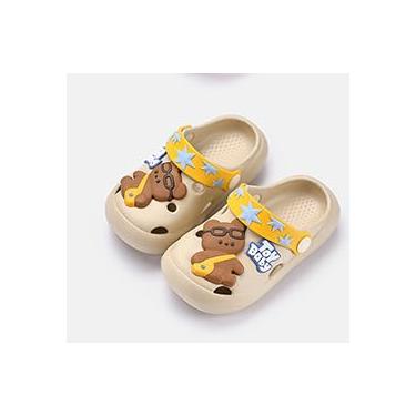 Imagem de Sapatos infantis para brincar – Tamancos de desenho animado com pingentes macios, ajuste ajustável e orifícios de fluxo de ar, sandálias aquáticas fáceis de colocar/tirar para praia, piscina