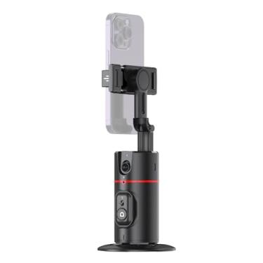 Imagem de Tripé de Rastreamento Facial Automático Suporte para Celular com Estante Gimbal Selfie Mesa Rotacionável 360 e Corporal Controle por Gestos Clip Parafuso 1 4 Polegada Leve Capacidade Carga