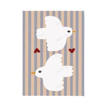 Imagem de Decoração De Quarto Infantil Animais Engraçados Tigre Cão Coelho Skate