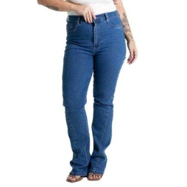 Imagem de Calça Jeans Sawary Plus Size Bootcut - 281005 - Azul médio 54-Feminino