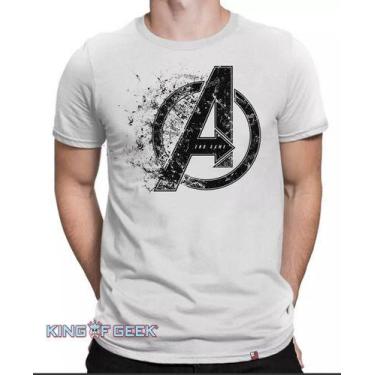 Imagem de Camiseta Avengers Vingadores Logo Endgame Capitão America - KING OF GE