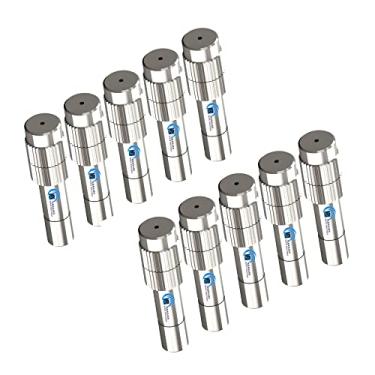 Imagem de Khanjan Brass Industries Bocal de nebulização de latão de alta baixa pressão pulverizador de água antigotejamento limpável para nebulização gramado jardins sistemas de resfriamento de ar pacote com 10
