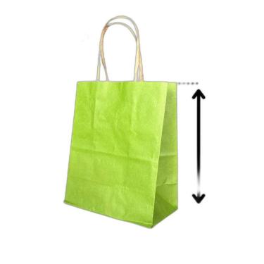 Imagem de 10 Sacola De Papel Kraft Presente Colorida 13,5X8X16Cm