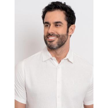 Imagem de Camisa Linho Aleatory Manga Curta Show Off-White-Masculino