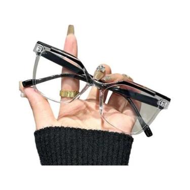 Imagem de Óculos De Leitura Retangulares Com Cores Combinadas, Anti Luz Azul, Te