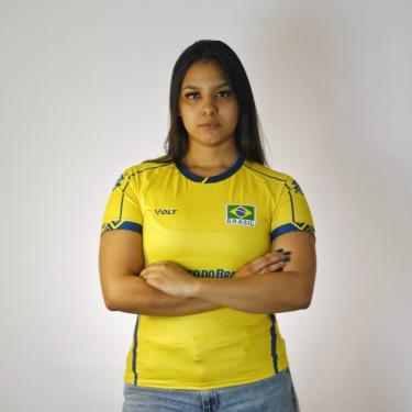 Imagem de Camisa Brasil Vôlei Volt 2025 Jogo 1 Amarela - Feminina-Feminino