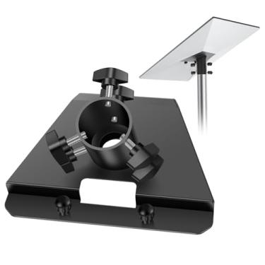 Imagem de Adaptador de tubo Starlink Gen 3, suporte de haste adaptador de tubo de antenas 3ª geração para Starlink V3 padrão bainha de teto compatível com haste (20-40 mm) para varanda de garagem de telhado de