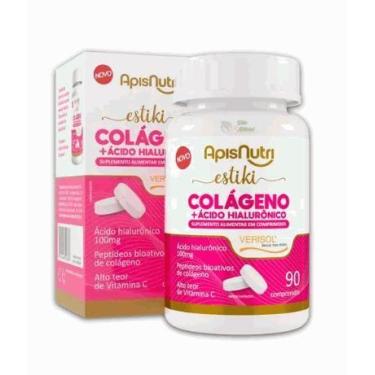 Imagem de Estiki Colágeno + Ácido Hialurônico (90 comp) - Padrão: Único - Apisnu