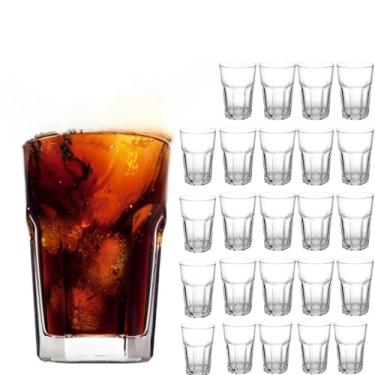 Imagem de Kit até 36 Copos De Vidro Reforçado Grosso 350ml Para Suco Água Refrigerante Vitamina Restaurantes(12 Unidades)