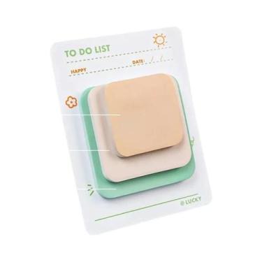 Imagem de Bloco De Notas Adesivas Coloridas Kawaii De Alto Valor, Material De Pa