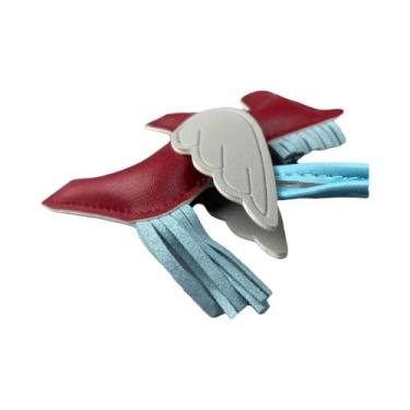 Imagem de Chaveiro De Pônei Alado Adorável Multicolorido Em Couro PU Com Borla P