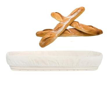 Imagem de Cesta à prova de pão de massa | Ferramentas de fabricação de natural, cestas de massa com forro, para cozinha doméstica, preparação de fim de semana, entusiastas de culinária amadores