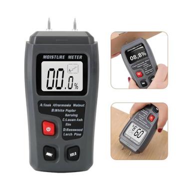 Imagem de Medidor Digital De Umidade De Madeira Com LCD Grande 0-99,9% Detector 