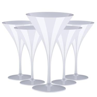 Imagem de Jogo Com 5 Taças Kit Festa Martini 290ml Espumante Drinks branco