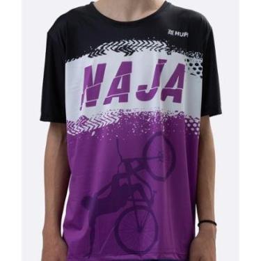 Imagem de Camiseta Masculina HUPI Bike Naja Preto/Branco-Masculino