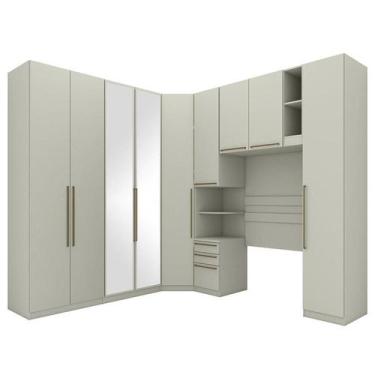 Imagem de Quarto Modulado Solteiro Seletto 6 Peças Areia - Móveis Henn, Areia