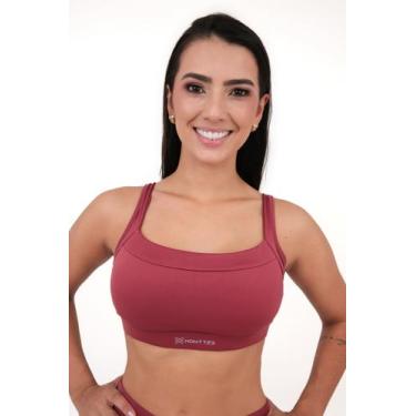 Imagem de Top Feminino Free Monttês Poliamida, Ferrugem, P